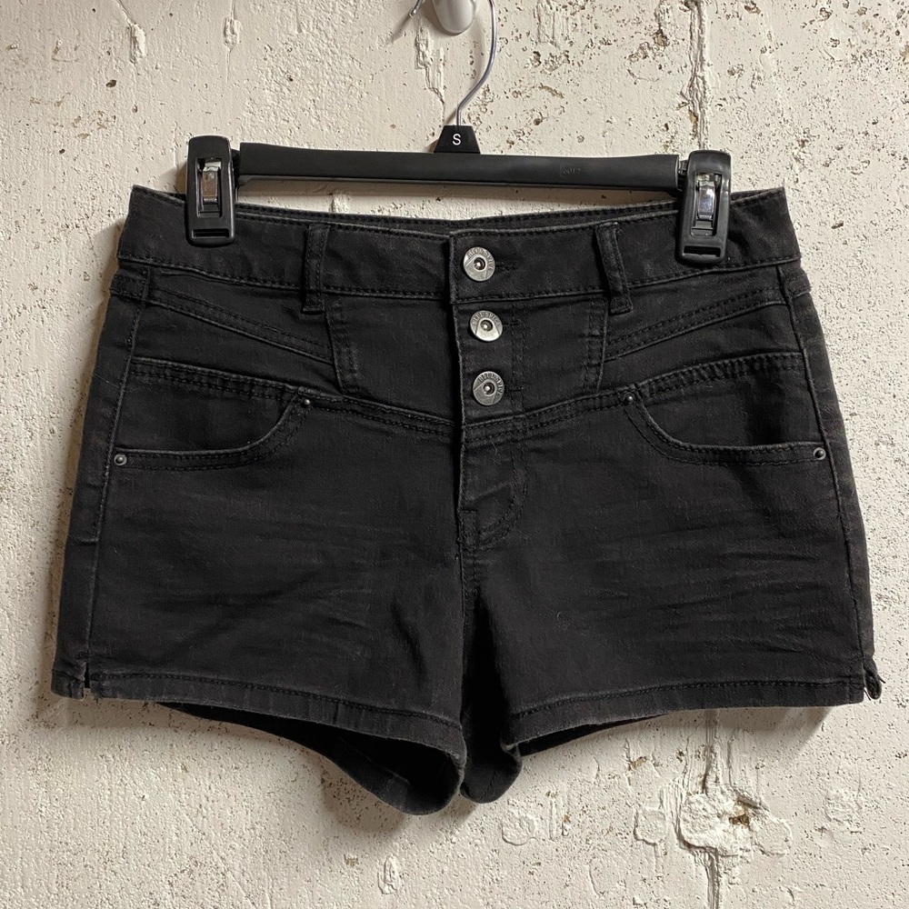 High Waist Black Shorts